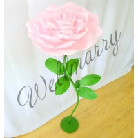 Ростовой цветок из бумаги "Роза розовая" Ростовой цветок из бумаги "Роза розовая"